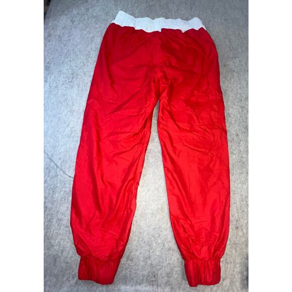 Nike Women’s Windrunner Pants Red White Logo Joggers Retro 90's Era Track Nylon - Picture 2 of 8